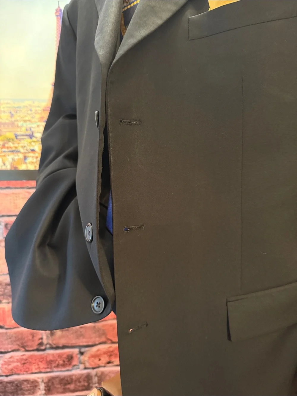 Vintage Brooks Brothers Jacket with Gold Logo Label